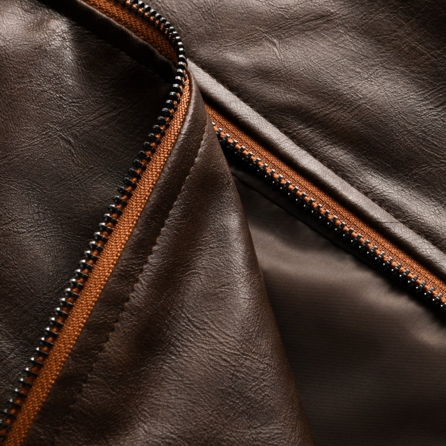Men's Vintage Zipper PU Leather Jacket