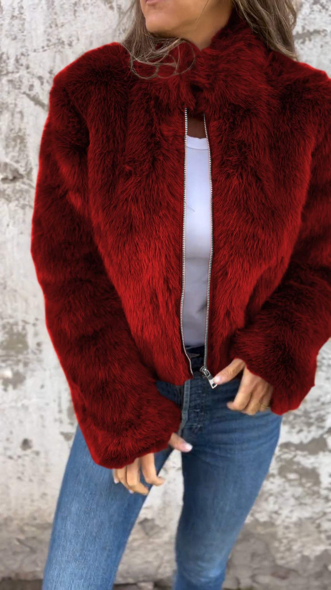 SOFIA - Faux Fur Jacket