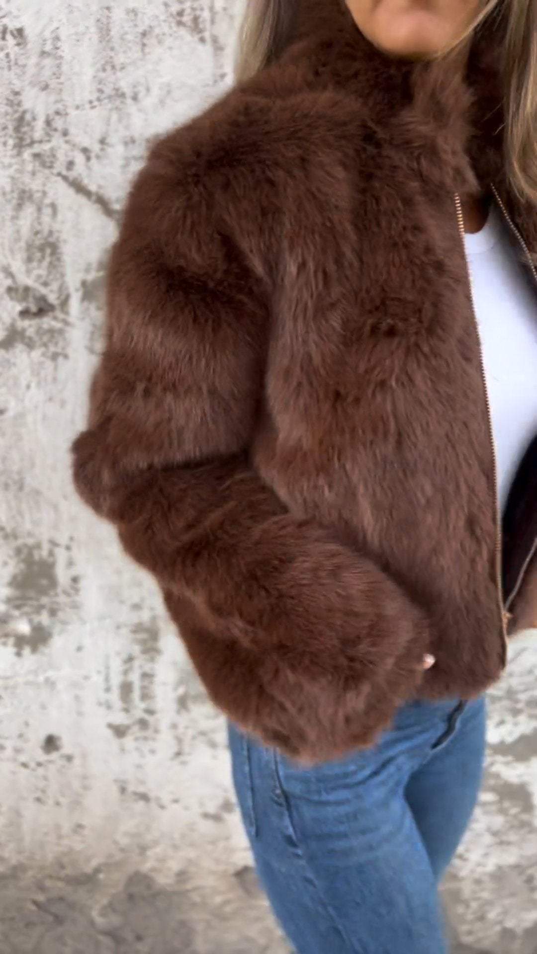 SOFIA - Faux Fur Jacket