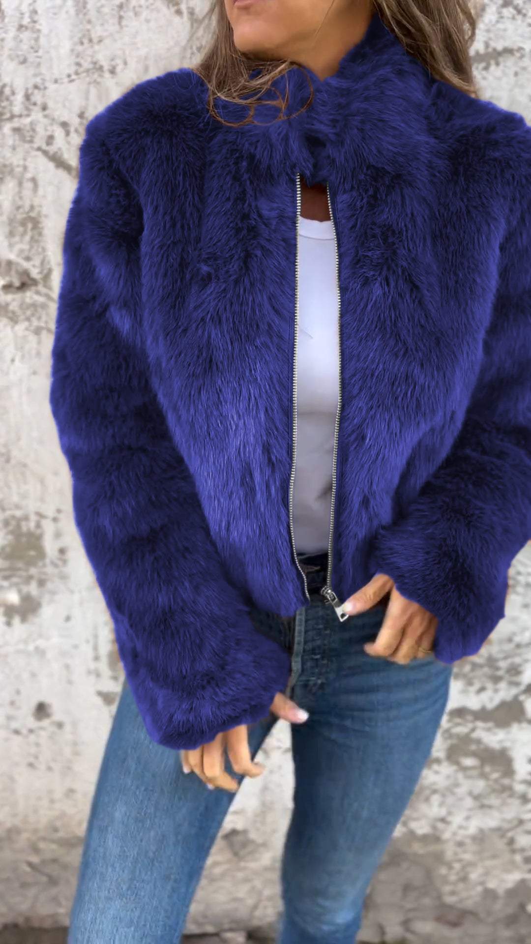 SOFIA - Faux Fur Jacket