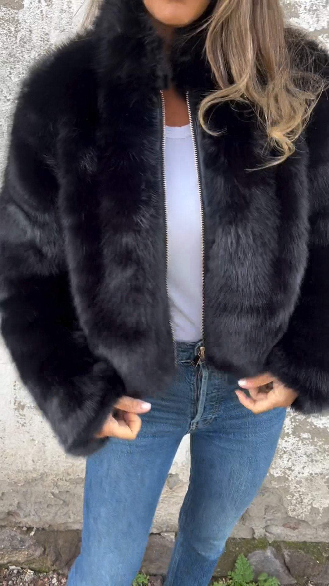 SOFIA - Faux Fur Jacket